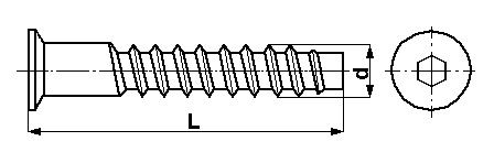 KONFIRMATY skrutky 7x50mm potvrdzujúce 100 kusov