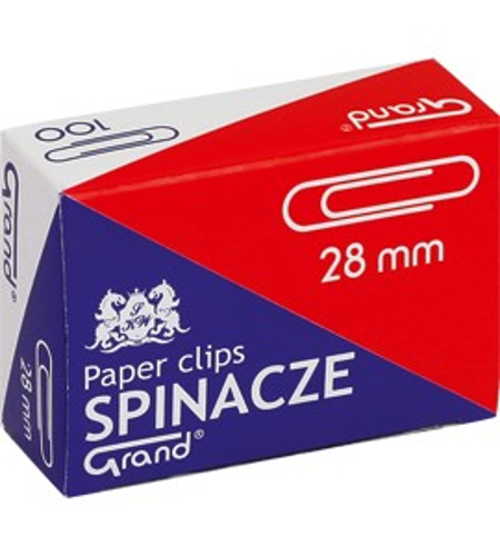 KANCELÁRSKE SPOJKY 28 mm GRAND 100 ks