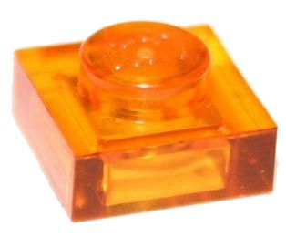 LEGO PLATE 1X1 CEZ. ORANŽOVÁ 3024 ZA 10 KS