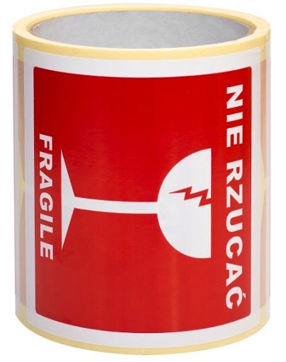 LEPIACE ETIKETY Potlačené nálepky NEVHADZUJTE