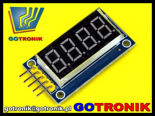 4-miestny LED zobrazovací modul 3,3V pre 5 _BTE-163