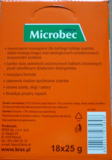 Príprava na septiky a ekologické domáce čističky MICR