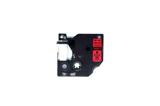 DYMO TAPE D1 45017 12mm / 7m ČERVENÁ