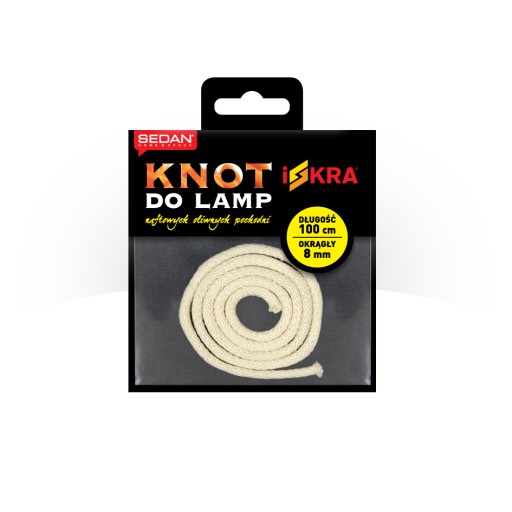 Bavlnený knôt pre baterky ISKRA - 8mm 1m