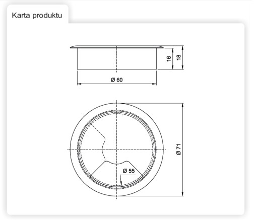 10 KS PLASTOVÝ KÁBLOVÝ VSTUP SKUPINA 60 MM