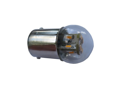 Biela LED žiarovka BA15S R10W 12V DC 5W 10W položka