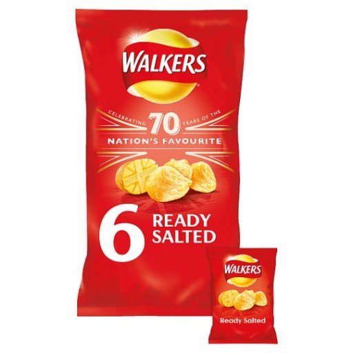 1x 150g WALKERS Lays Salted Potato Crisps UK