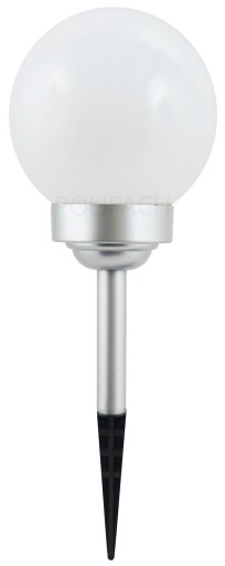 mliečna solárna lampa WHITE BALL 15cm 4 LED P-015