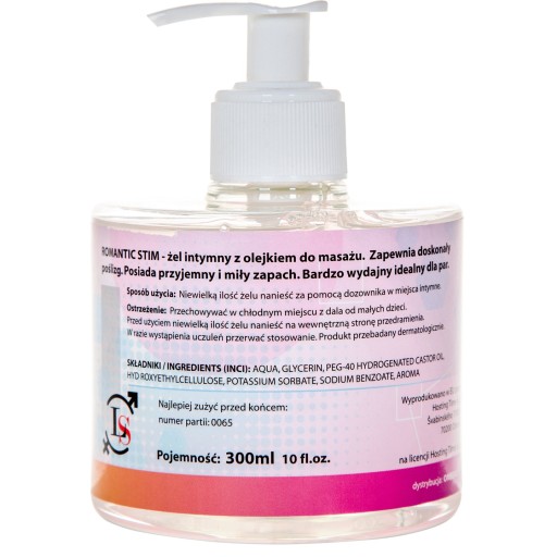 ROMANTIC STIM 300ml MASÁŽNY OLEJ A lubrikant