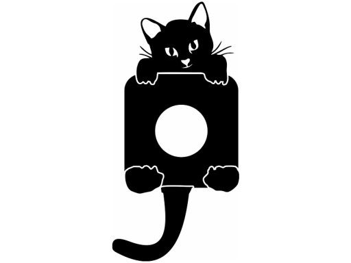 NÁLEPKA pod kontaktnú zásuvku SWITCH CAT do detskej izby