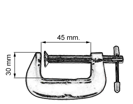 MODELOVANIE MODELOVACIE SVORKY, SKRUTOVANÉ, 45x30 mm