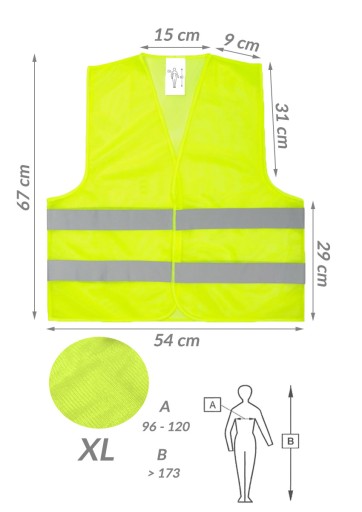 REFLEXNÁ VESTA XL CE EN 20471
