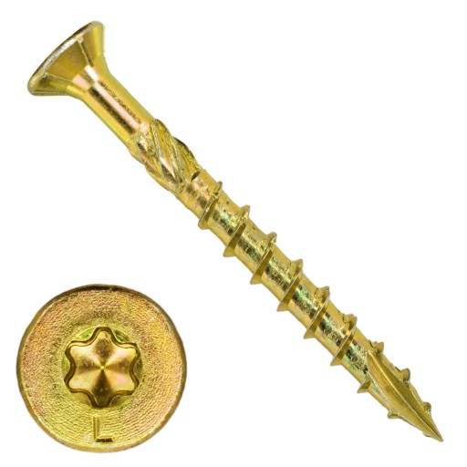 Stolárske skrutky 4x30 do dreva, TORX 100 kuž
