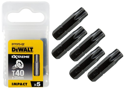 DT7373 DEWALT Nárazové bity T40x25mm Torsion 5ks