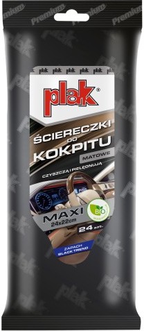 ATAS PLAK MAXI Cockpit obrúsky Matte Black Trend 24 x 22 cm 24 ks