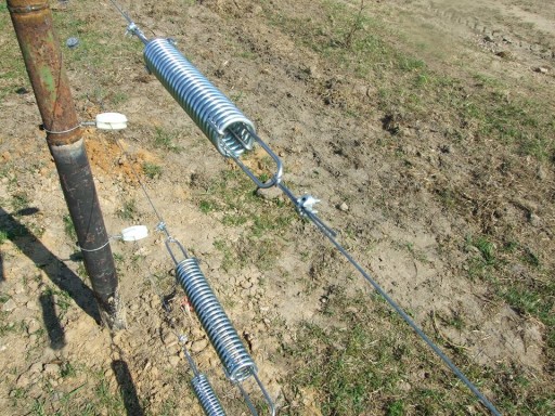 PASTUCHOVÁ NAPÍNACIA PRUŽINA POZINKOVANÁ S DRÔTOM 2,5 MM