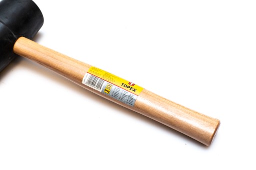 Gumové kladivo 63 mm/680 g, drevená rukoväť