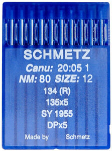 Ihly Schmetz s viazaným stehom 135x5 DPx5 '80 hrubá pažba