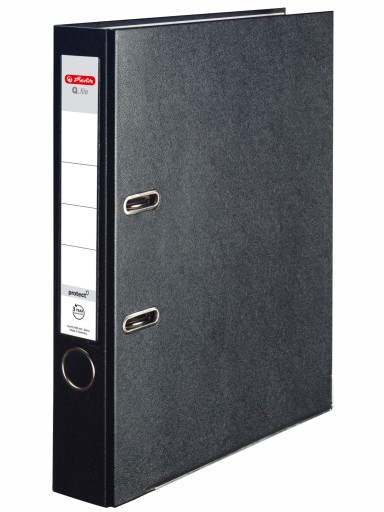 HERLITZ Zakladač A4 50mm 5cm Q.pilník čierny