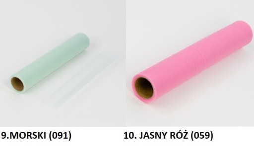 Tyl 50 cm - 9 metrov, mix farieb
