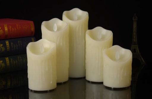 Led vložka s pohyblivým plameňom sviečky 15 cm