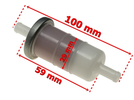 Palivový filter 8mm ATV Quad Keeway Gtx Cf Moto Allroad Linhai Benyco 260 300