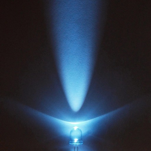 BIELE A FAREBNÉ LED diódy 10mm 10 KS
