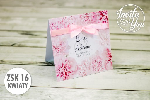Svadobné oznámenia ZSK16 Flowers + príloha ZDARMA