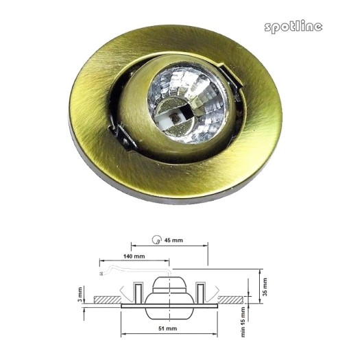 POHYBLIVÉ OKO SPOTLINE MINI 12V G4 OLD PLN