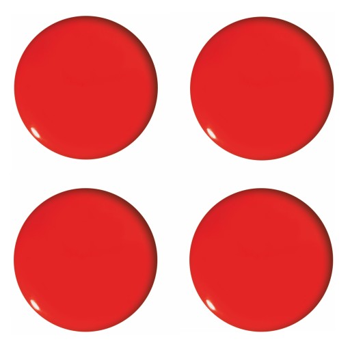 Tetis GM402 tabuľové magnety 4 ks 40 mm ČERVENÉ