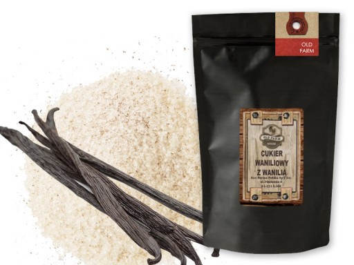 VANILKOVÝ CUKOR S PRAVOU VANILKOU 100G Łódź