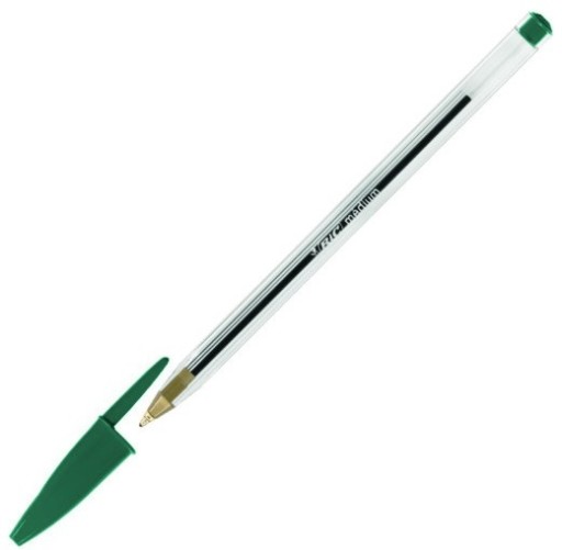 BiC Cristal guľôčkové pero 0,4 MM GREEN permanentné 10 ks