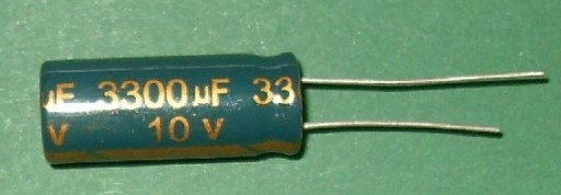 LOW ESR kondenzátor 3300 uF 10V KPL 10ks (0074)