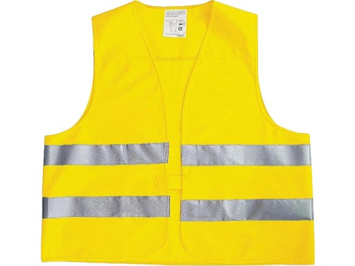REFLEXNÁ VESTA, OHS, 2 PRÚHY, ŽLTÁ, VEL. L