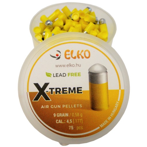 Teflónové oceľové broky ŽLTÉ 4,5 mm X-TREME ťažké