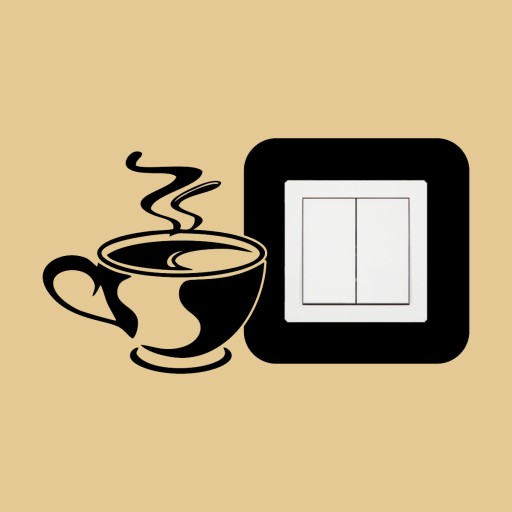 NÁLEPKA pod SPÍNAČ kontaktná zásuvka CUP do kuchyne