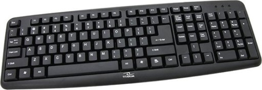 Štandardná klávesnica Titanum TK102 PS2, čierna