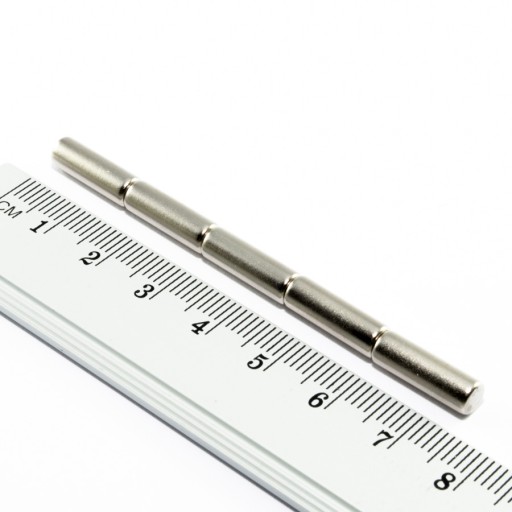 VALEC NEODYMOVÝ MAGNET 5x15 N38 SADA 8 ks