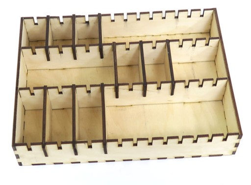 DECOUPAGE ORGANIZÉR BOX S 3 PRIHRADKAMI RZ35