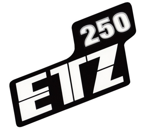 BOČNÁ KRYT NÁLEPKA MZ ETZ 250 ČIERNA