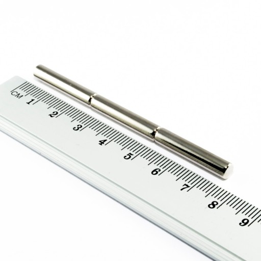 VALEC NEODYMOVÝ MAGNET 5x25 N38 SADA 5 ks