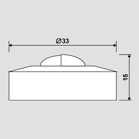 LED schodiskové svietidlo, nástenné svietidlo 12V 1W LED2B
