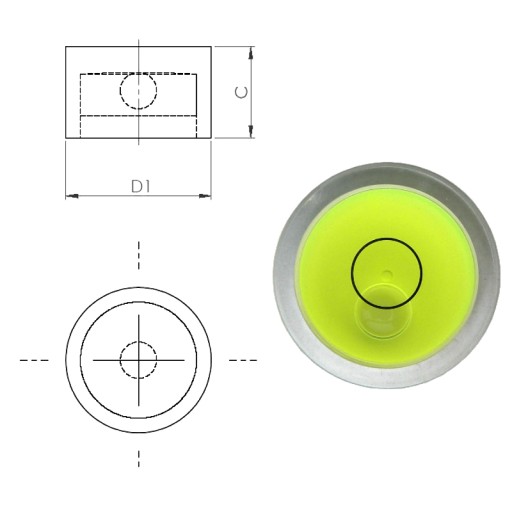 LIBELLA BOX LEVEL LEVEL TYP D12 12mm