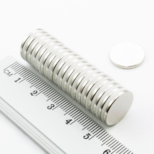VALEC NEODYMOVÝ MAGNET 15x1,5 - SADA 10ks