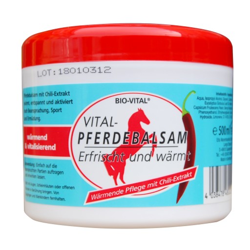 KONSKÁ MASŤ NA ZAHREJOVANIE PFERDEBALSAM CHILI 500ml
