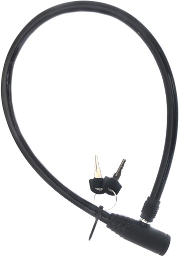 BIKE KÁBLOVÝ KĽÚČ OCEĽOVÝ SLUČKA GJM 65 cm