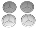 Strieborné emblémy MERCEDES, odznaky, ráfiky, kryty kolies