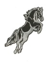 HORSE cval black Guľové nášivky VÝROBCA ZÁPLATY