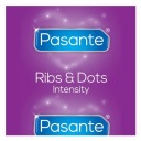 PASANTE RIBS & DOTS CONDOMS 10 KS