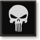 Nášivka Thermo PUNISHER HIT Vyšívaná